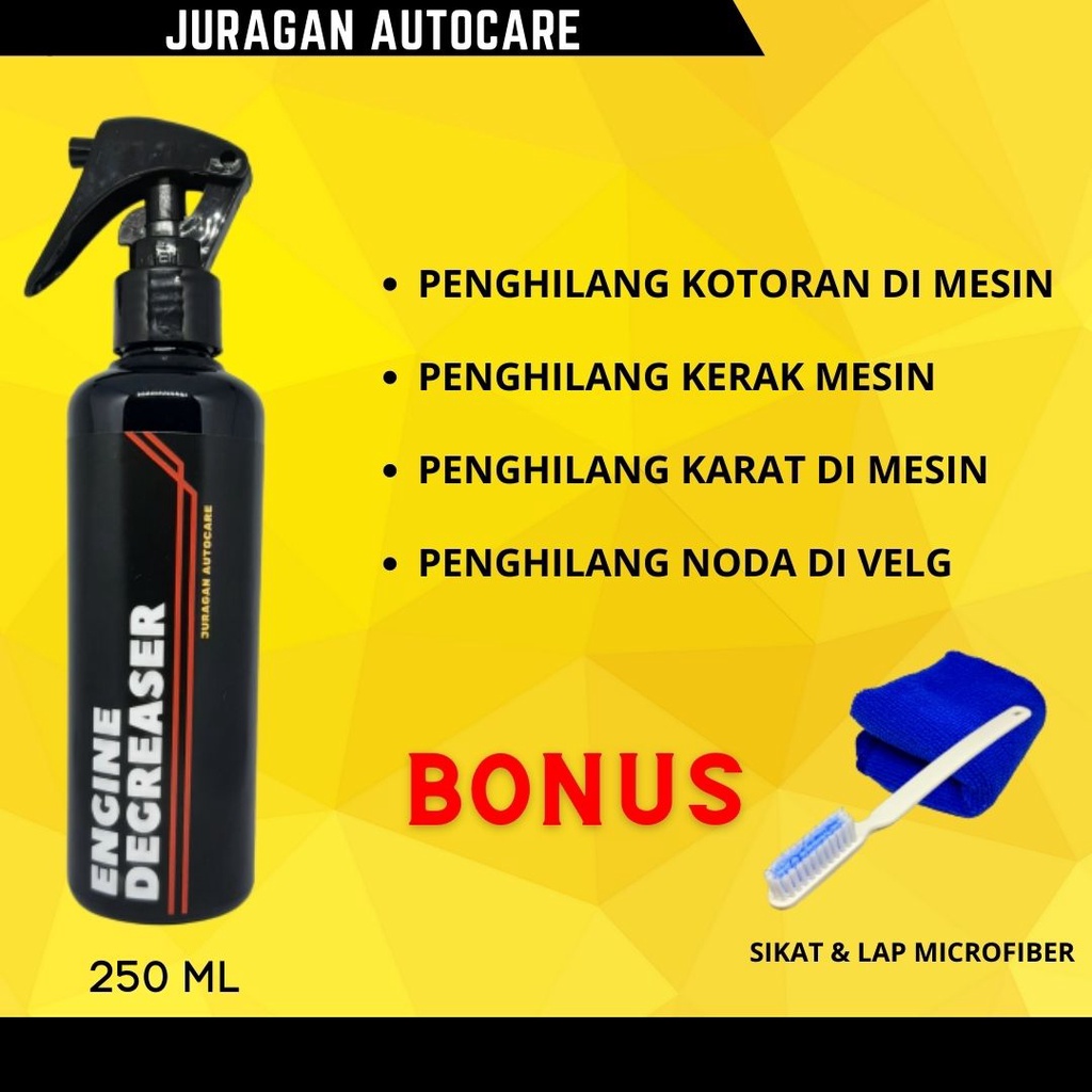 PAKET HEMAT 1 - Pembersih Jamur Kaca Mobil / Pembersih Kerak Mesin / Pembersih Interior Mobil - Juragan Autocare