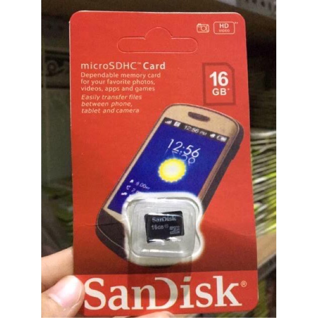 &lt; M.A &gt; Memory card ultra 16 GB packing merah