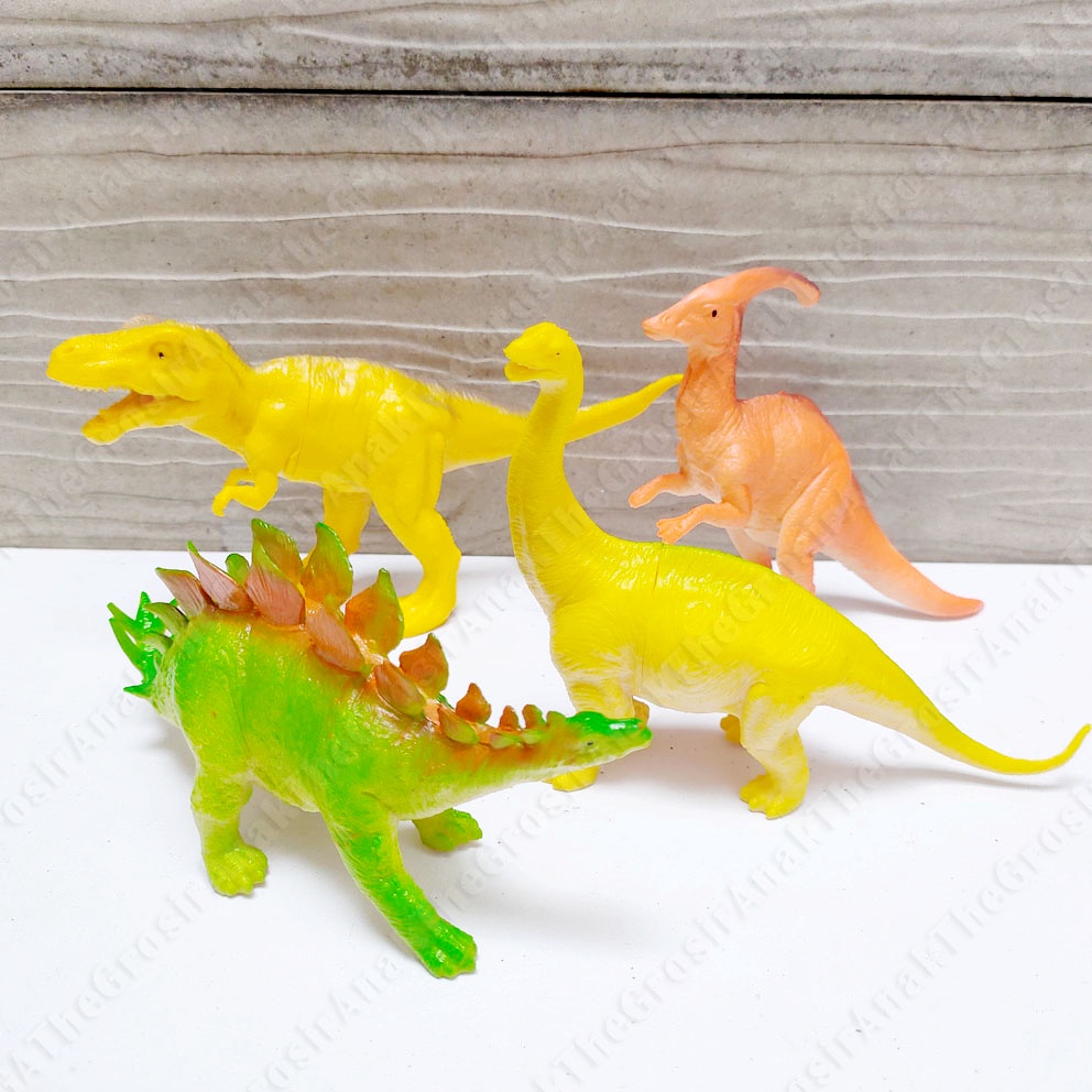 HAPPY ANIMAL WORLD DINOSAURS 602-1/3 MAINAN MINIATUR JURASSIC DINO DINOSAURUS