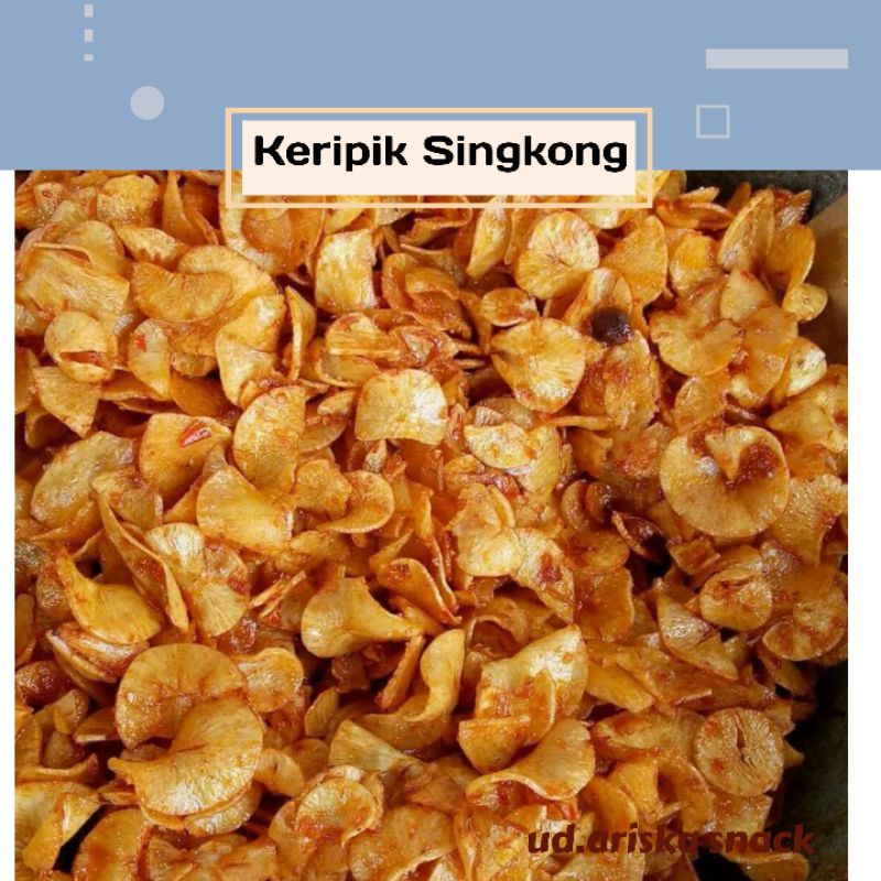 

kKipik singkong pedas bumbu rujak khas padang 270g Keripik Singkong Lengket