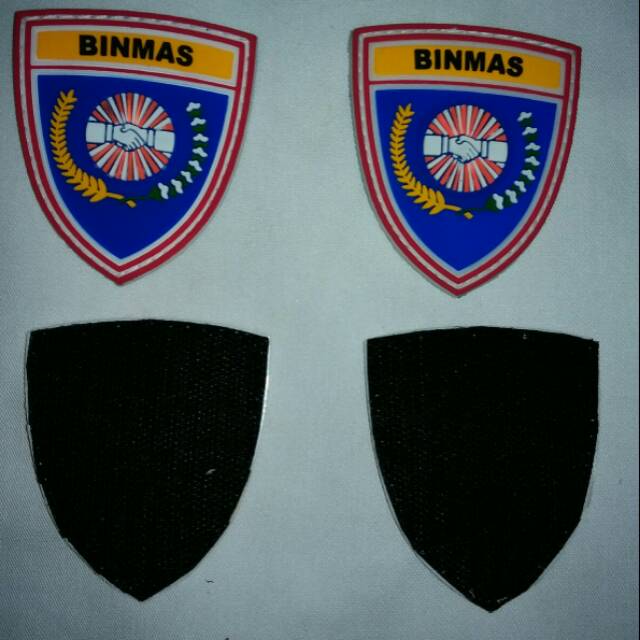 Patch rubber logo binmas polri