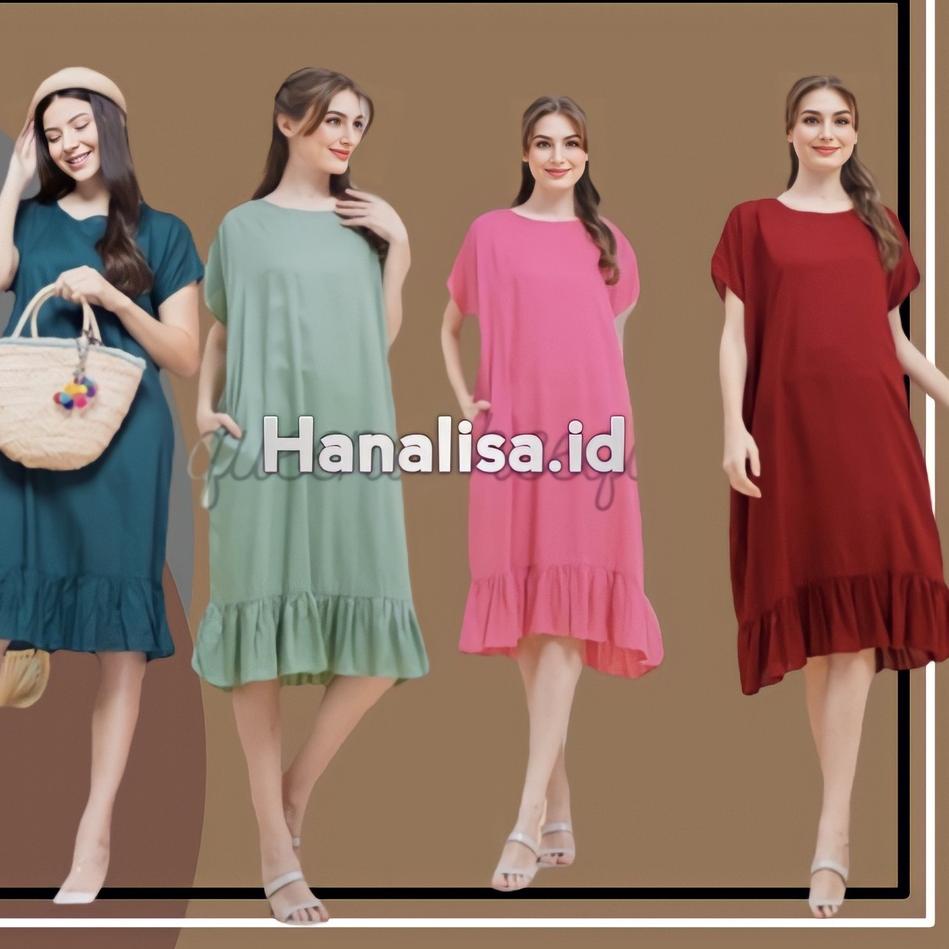 Langsung Beliii.. DASTER RUFFLE WANITA BUSUI RESLETING DEPAN BUMIL KEKINIAN MODEL KOREA JEPANG REMAJ