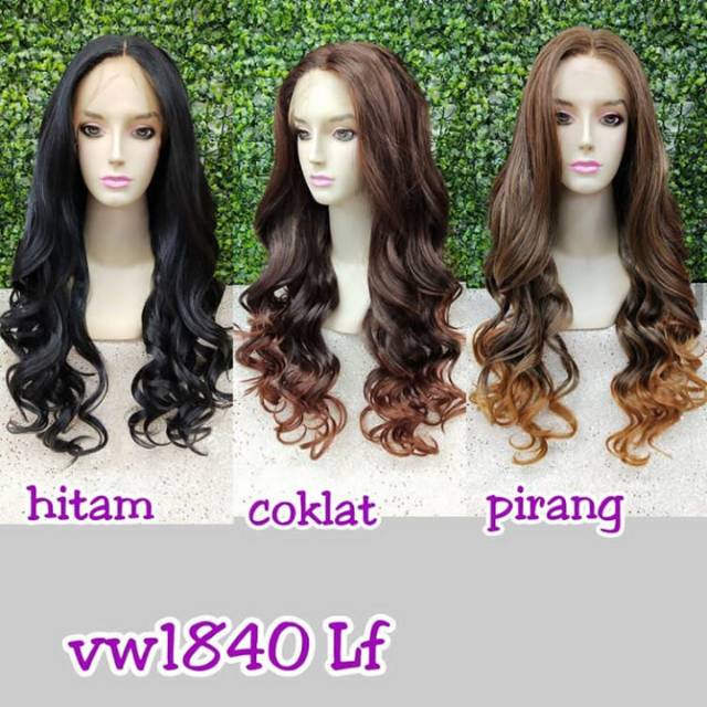 Lace wig keriting vw1840lf/wig keriting (rambut palsu/wig