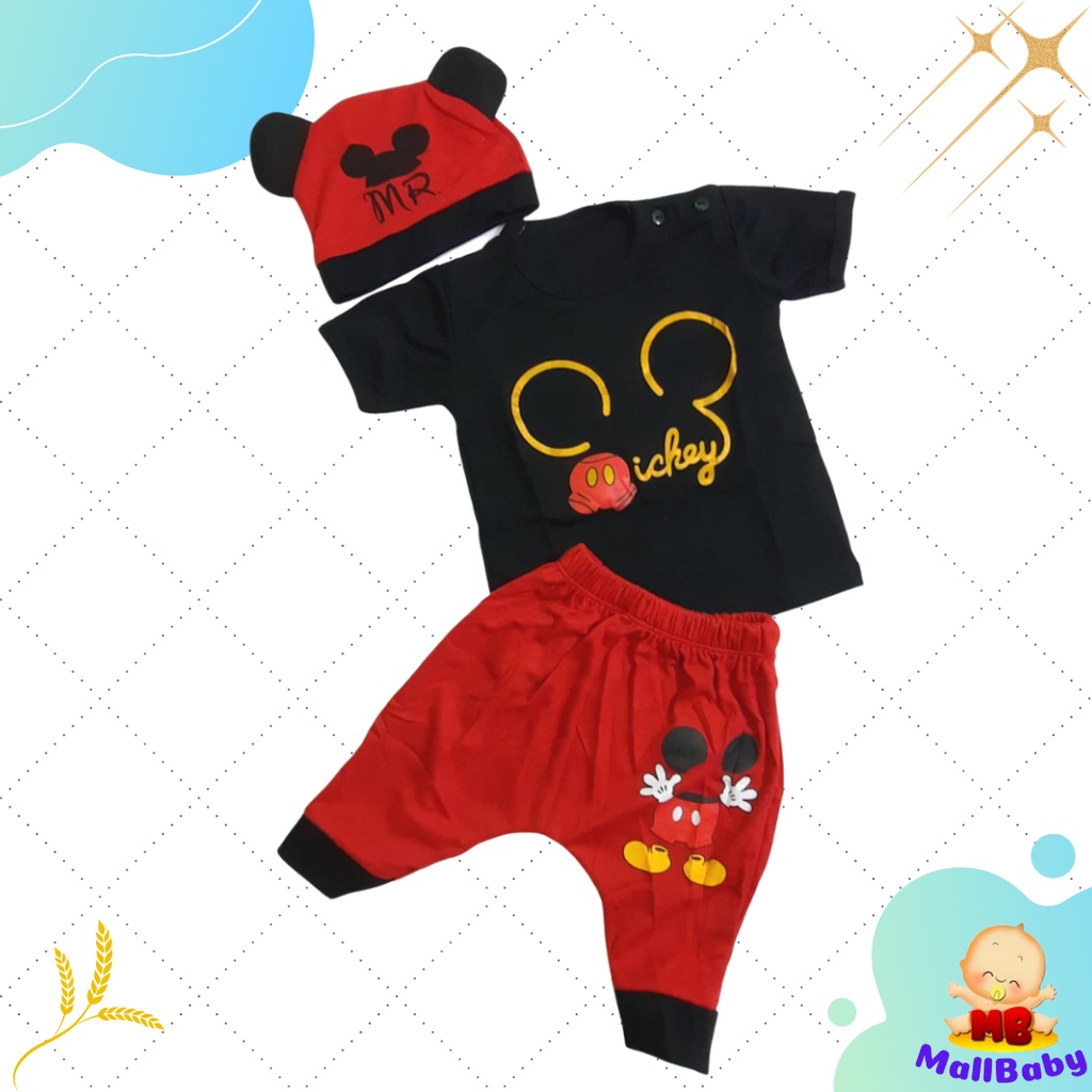 Baju Anak Laki Laki Setelan Baju Bayi Lucu Disneyy Mickey