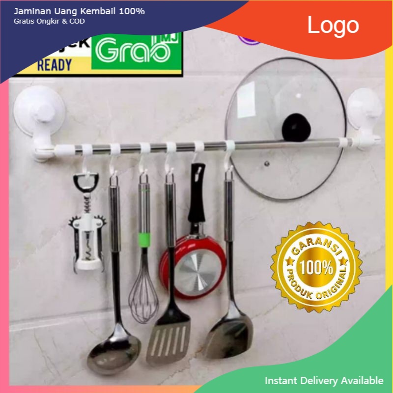 Momo_shop88 Hanger Adjustment Gantungan Spatula Multifungsi
