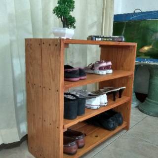 Rak Sepatu Kayu Jati Belanda 4 Tingkat Rak Sepatu Murah Rak Sepatu Kayu Jati Belanda 4 Tingkat Rak Sepatu Murah