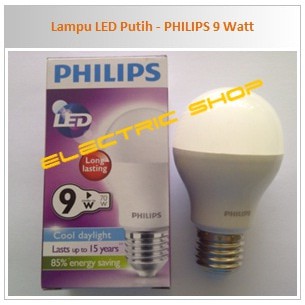 Lampu LED Putih - PHILIPS 9 Watt