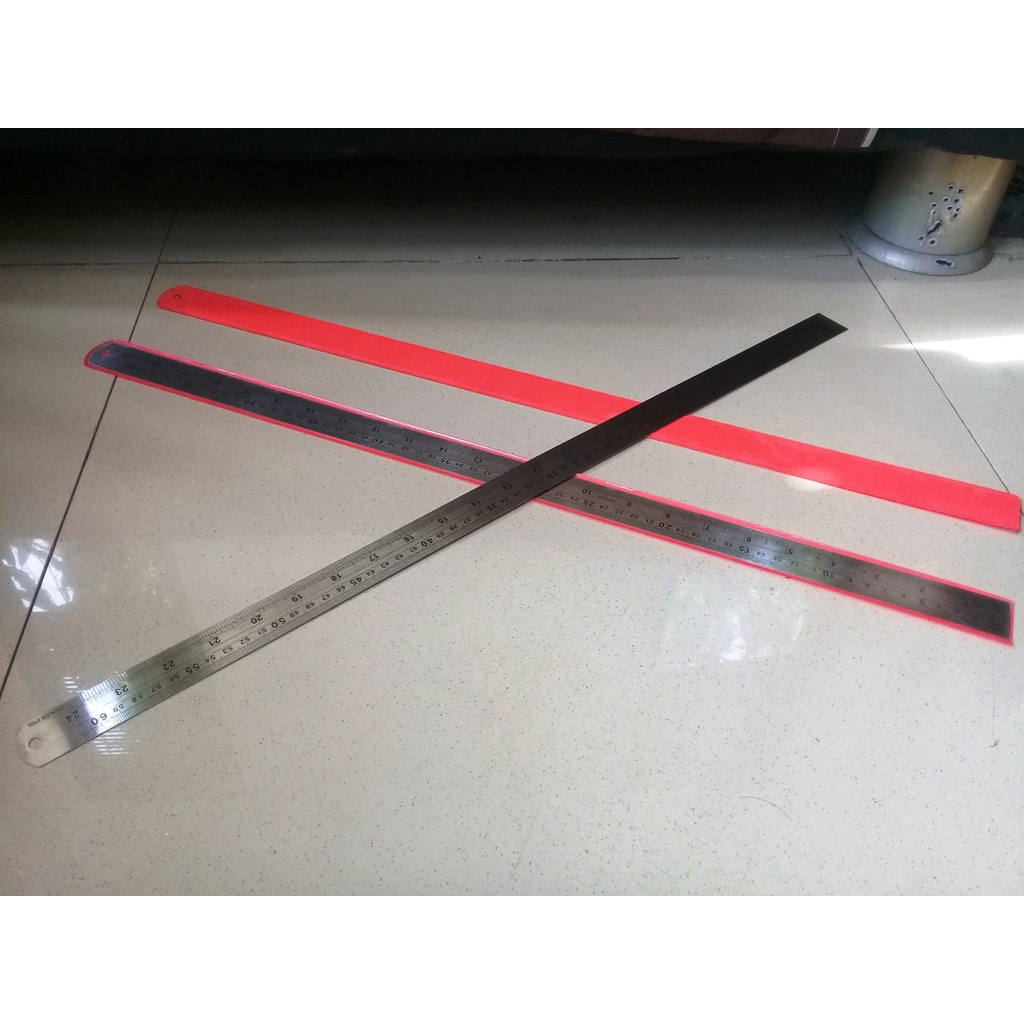 Penggaris Besi 60 cm Stainless Steel Ruler