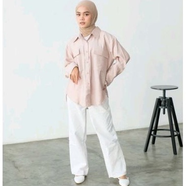 NEW ARRIVAL - Eveseitch - Naira Shirt - Kemeja Cringkle Wanita