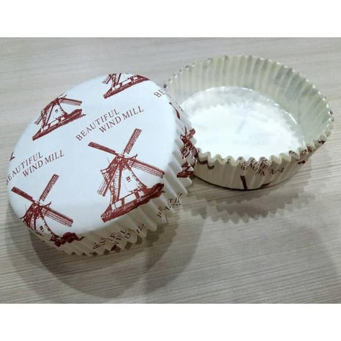 

Cup roti oval / bulat ukuran 8 cm windmill isi 200pcs