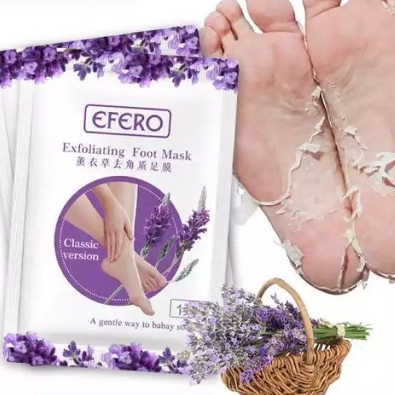 SALE MURAH EFERO Foot Mask Masker Kaki Pengelupas Kulit Mati &amp; Perawatan kaki Tumit