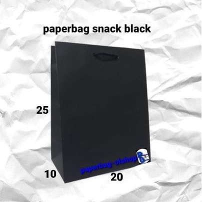 

paperbag souvenir black (20×10×25)