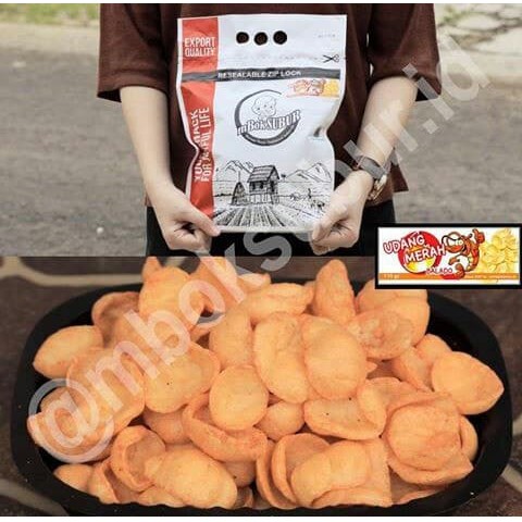 

Krupuk Udang Merah Balado Mbok Subur ~ kp210