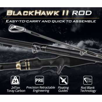 KastKing BlackHawk II terbaik joran pancing murah Carbon Fiber Casting Rod 2.03M