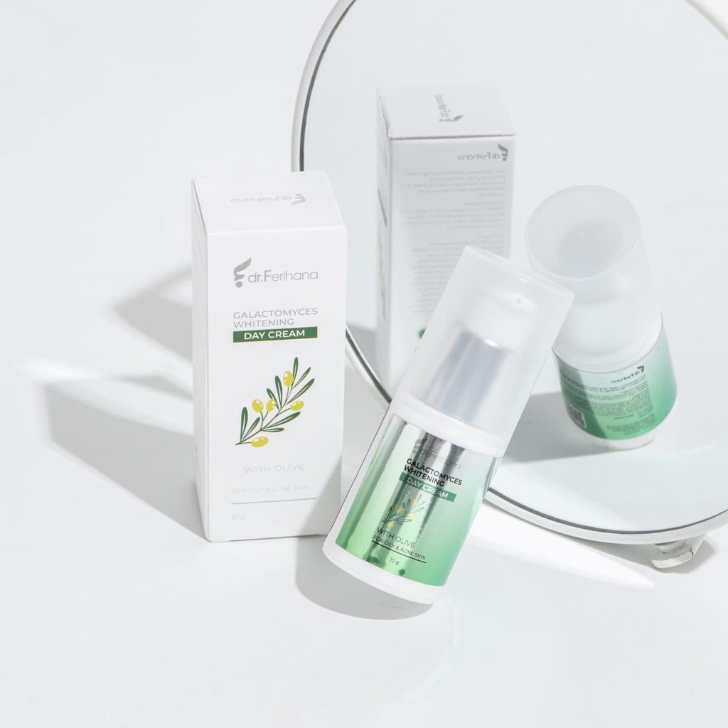 Paket Basic Galactomyces Whitening for Oily &amp; Acne Skin dr. Ferihana Cosmetics &amp; Skincare Paket Perawatan Wajah untuk Kulit Berminyak Berjerawat Ringan Sedang sampai Meradang Bernanah Sekaligus Mencerahkan Memudarkan Bekas dan Anti Aging BPOM HALAL MUI