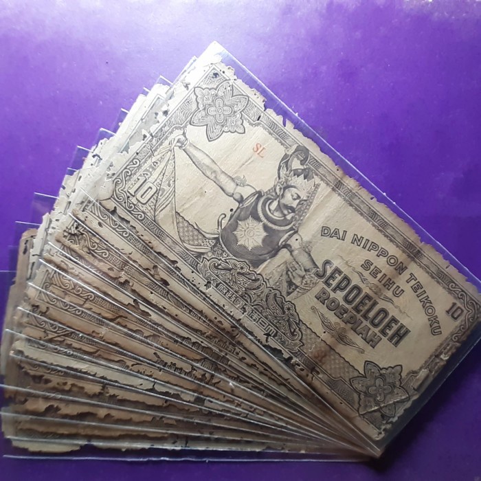 TERBARU uang kuno 10 rupiah dai nippon