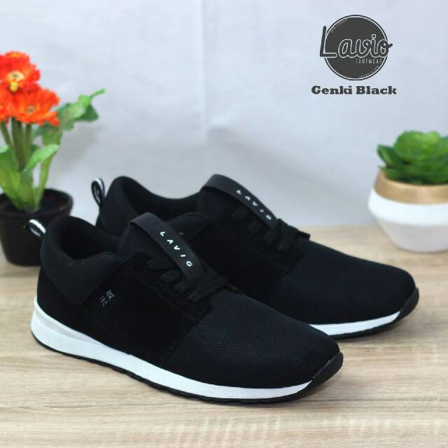 Sepatu Casual Sneakers Pria Lavio Genki Original Sekolah Kuliah Santai