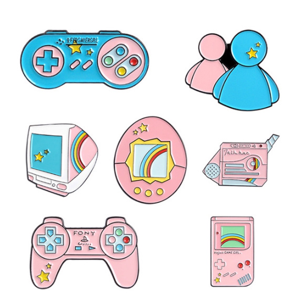 Bros Pin Enamel Bentuk Mesin Game Komputer Untuk Unisex