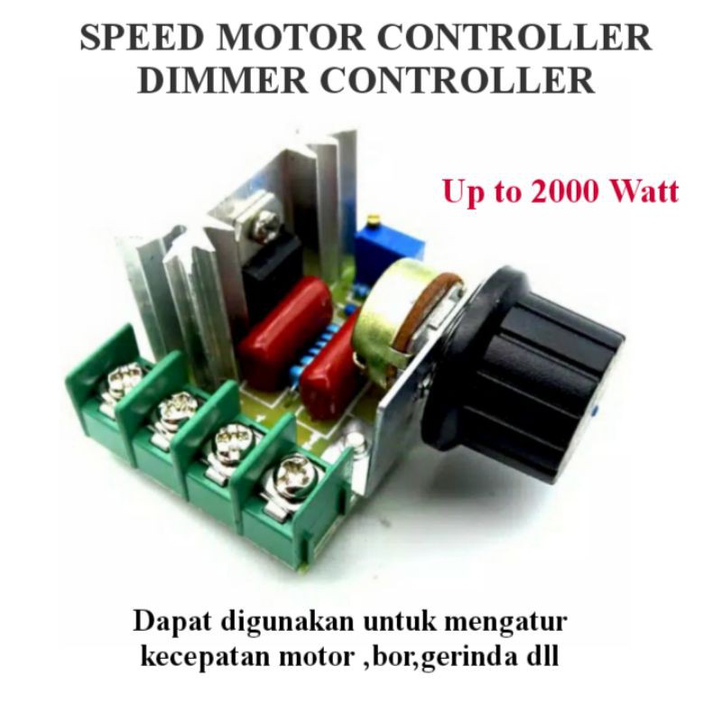 Pengatur kecepatan Motor Dimmer speed Controller mesin Bor gerinda kipas dll
