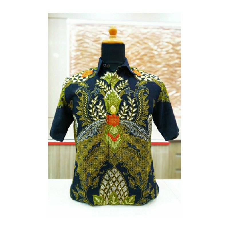 Pangestu Batik Hem Katun Dobby Kawung Kencana