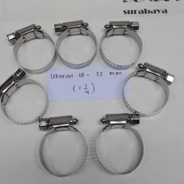 Klem Selang VOXY Stainless Steel 11/4&quot; - Cleam Slang Stenles Tw Kilap 1 1/4 in - Kleam Clem 11/4in