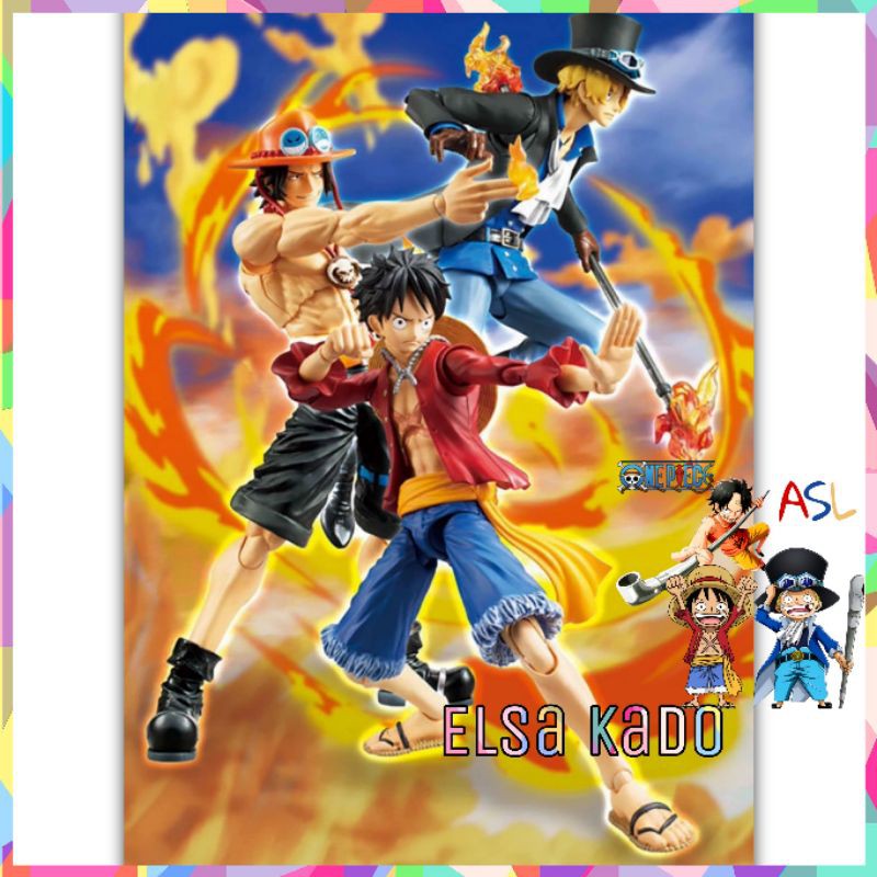 Vah Variable One Piece Action Figure Shf Monkey D luffy / Zoro / Ace