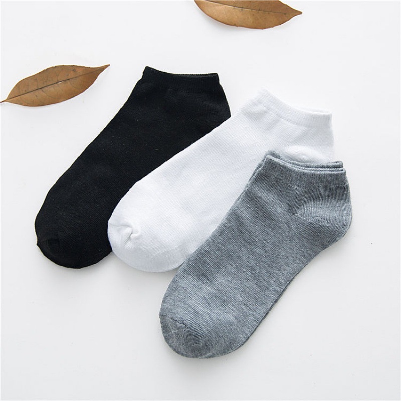 Kaos Kaki Cowok Angkel Socks Kaos Kaki Kantor Kaos kaki Olahraga / 1pasang Kaos Kaki Semata Mata Kaki Unisex Pria Wanita  Motif Polos Import Quality Socks