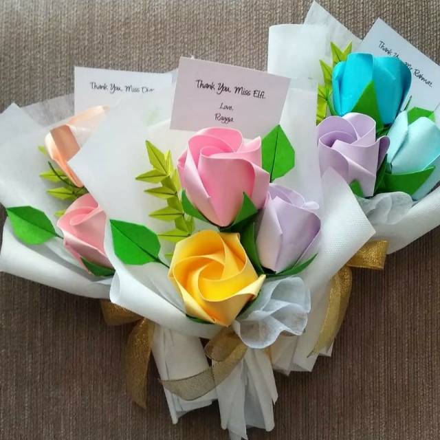 

Buket Bunga origami mini