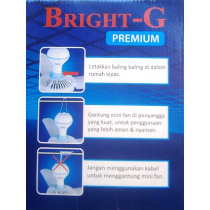 Kipas angin gantung 25 watt Bright-G Premium