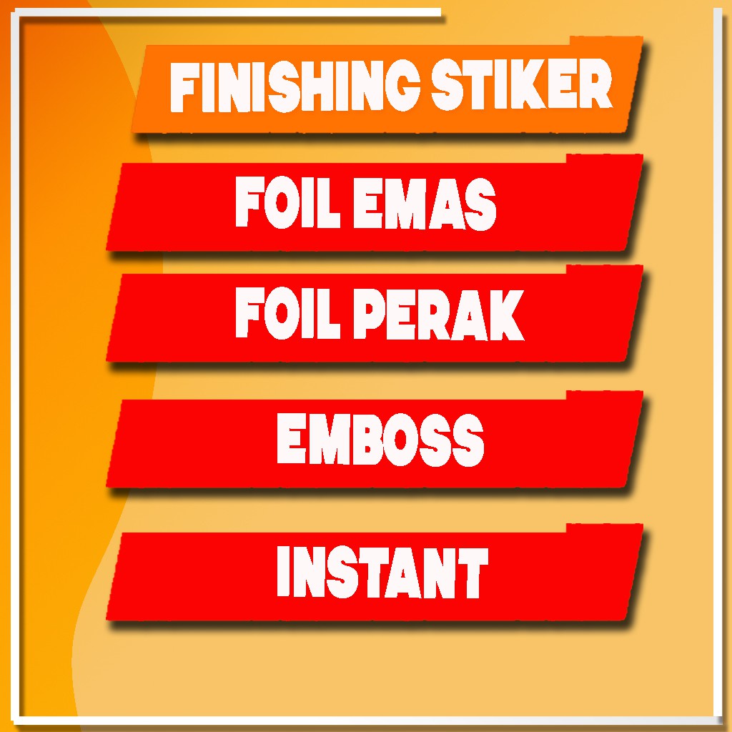 

Finishing Tambahan untuk Stiker