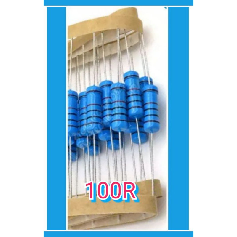 ANEKA NILAI , RESISTOR , 2 WAT METAL FILM 1% (1pcs)