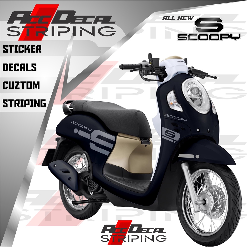 DECAL STRIPING MOTOR SCOOPY NEW 2022