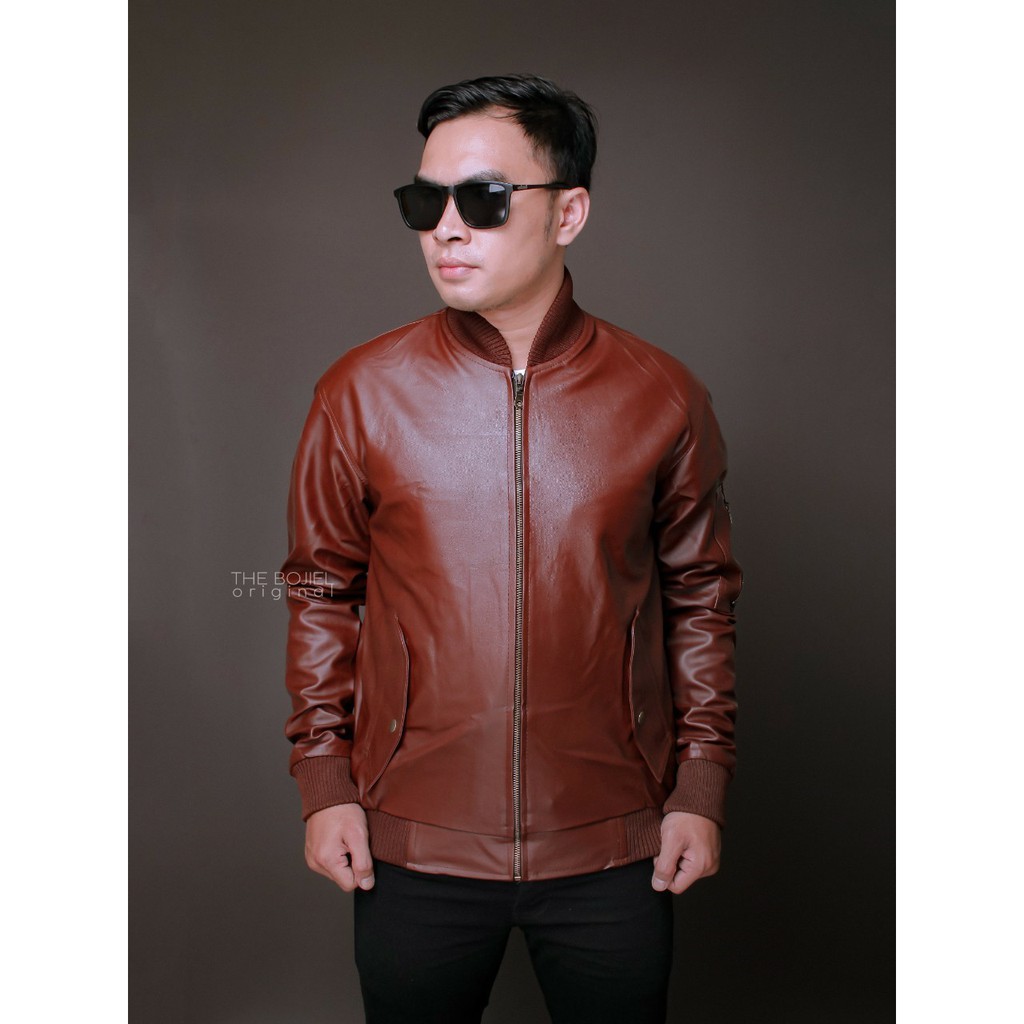 JAKET SEMI KULIT PRIA - JAKET KULIT UNISEX - JACKET KARLIT KEREN TERBARU