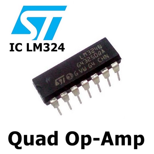 IC LM 324 LM324 Low Power Quad Op Ampifier LM324N LM324 N IC Quad Op-Amp