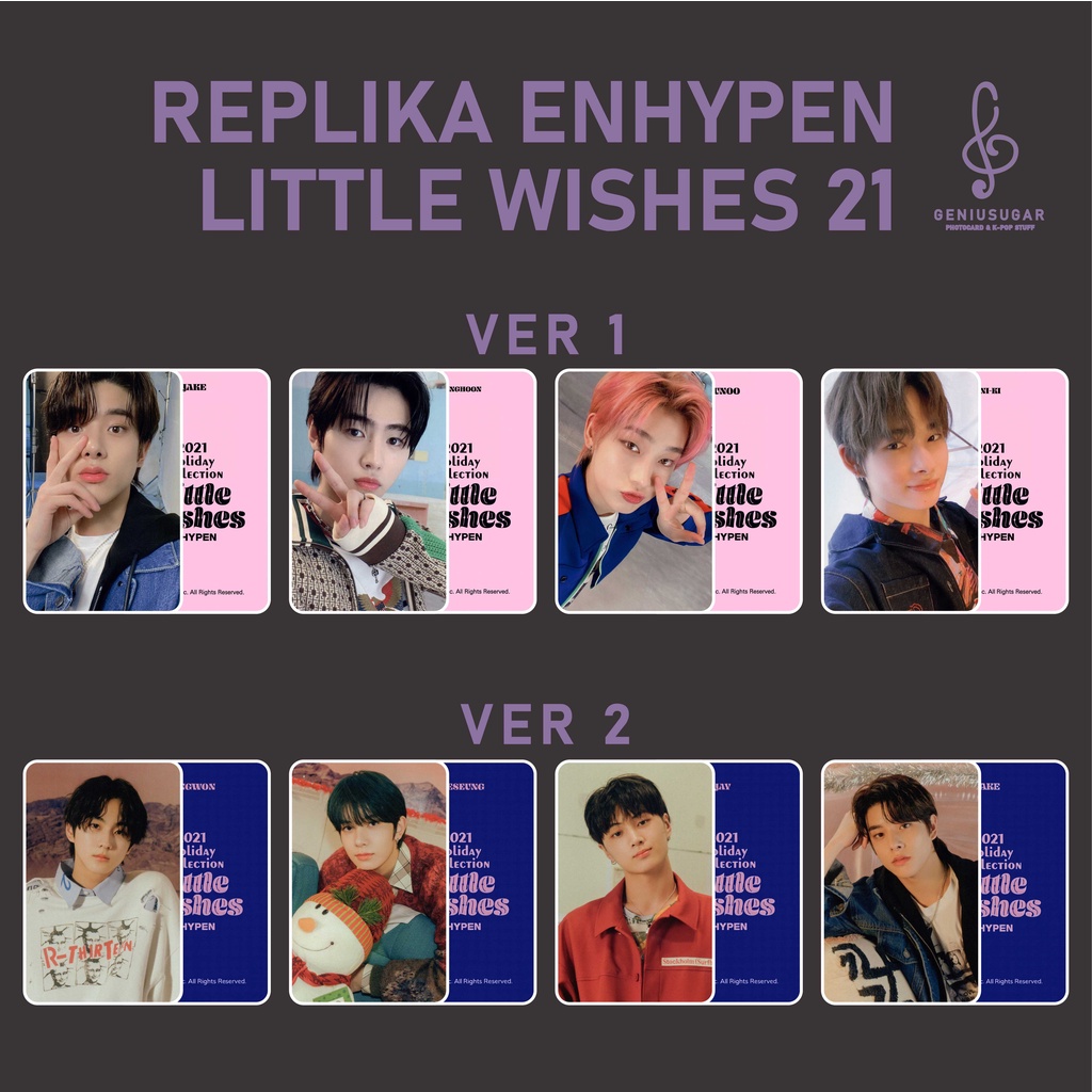 [REPLIKA EN-] PHOTOCARD UNOFF LITTLE WISHES 2021