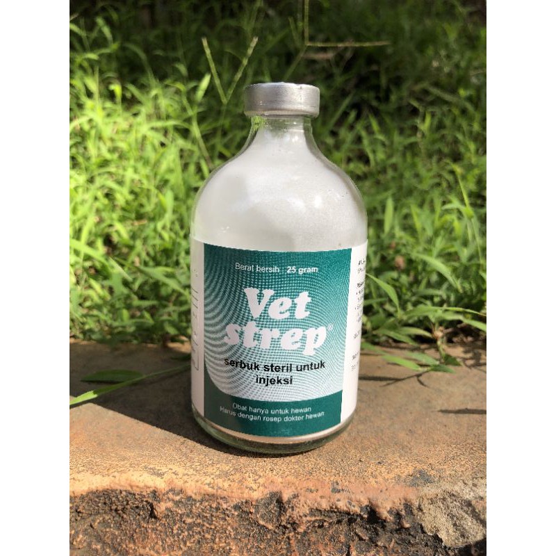 Vet strep 25 gr (serbuk steril untuk injeksi)