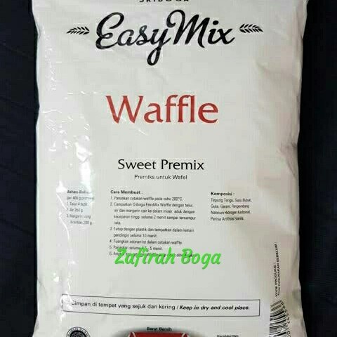 

✨COD✨ Tepung Easy Mix Sriboga Waffle 1 kg