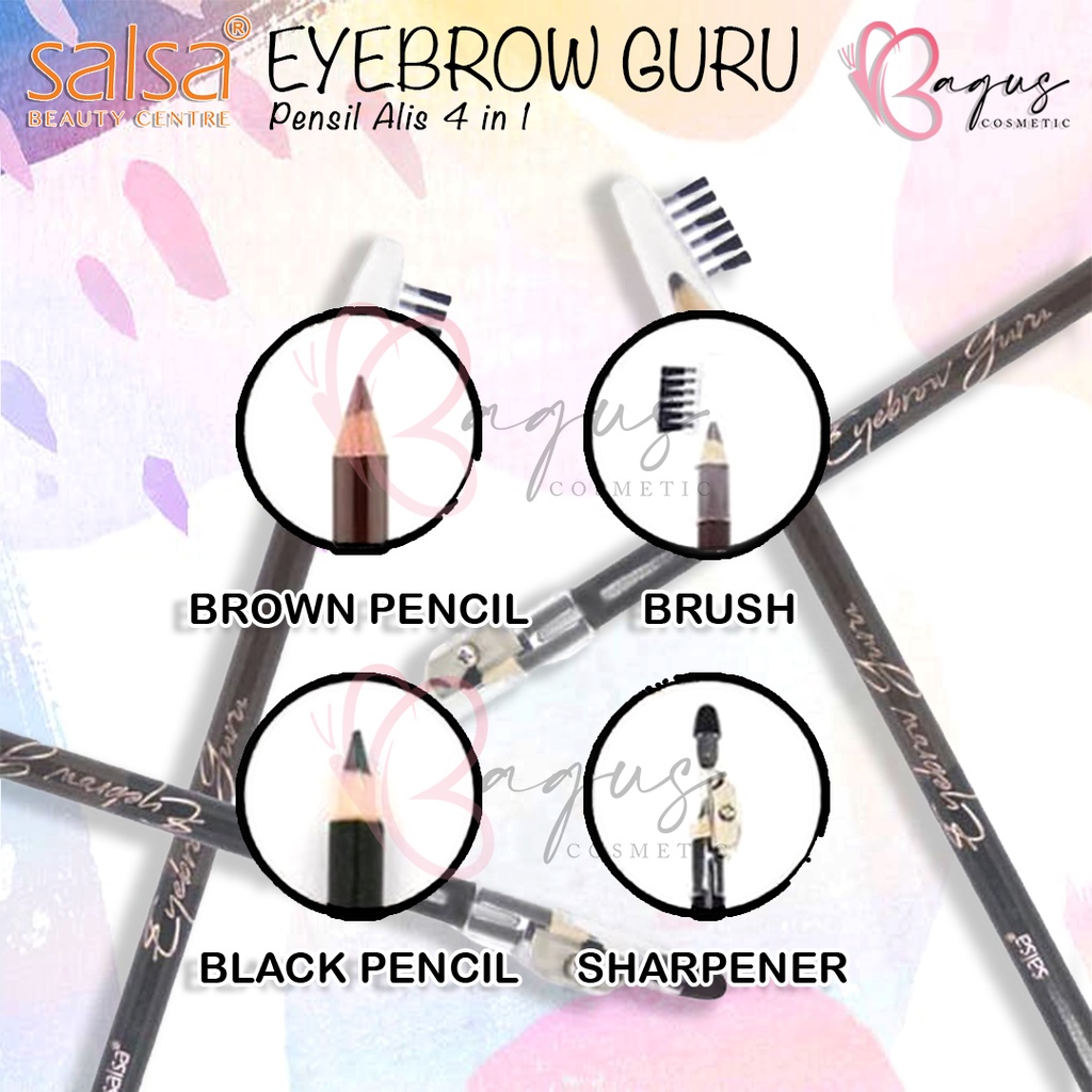 ⭐BAGUS⭐ SALSA EYEBROW GURU / PENSIL ALIS SALSA 4 IN 1