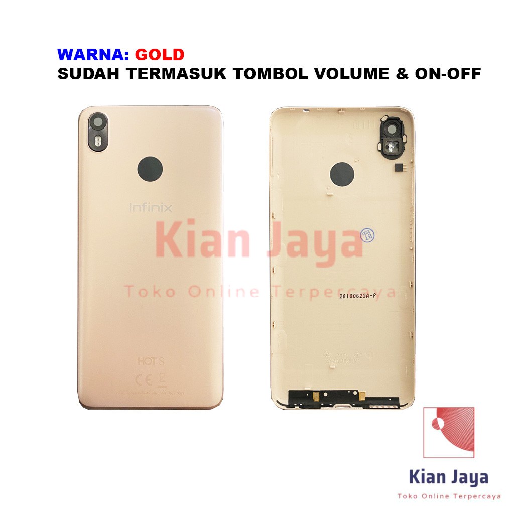 Back Cover Backdoor Infinix Hot S3 X573 Tutup Belakang Baterai Cassing Casing Backcase Original