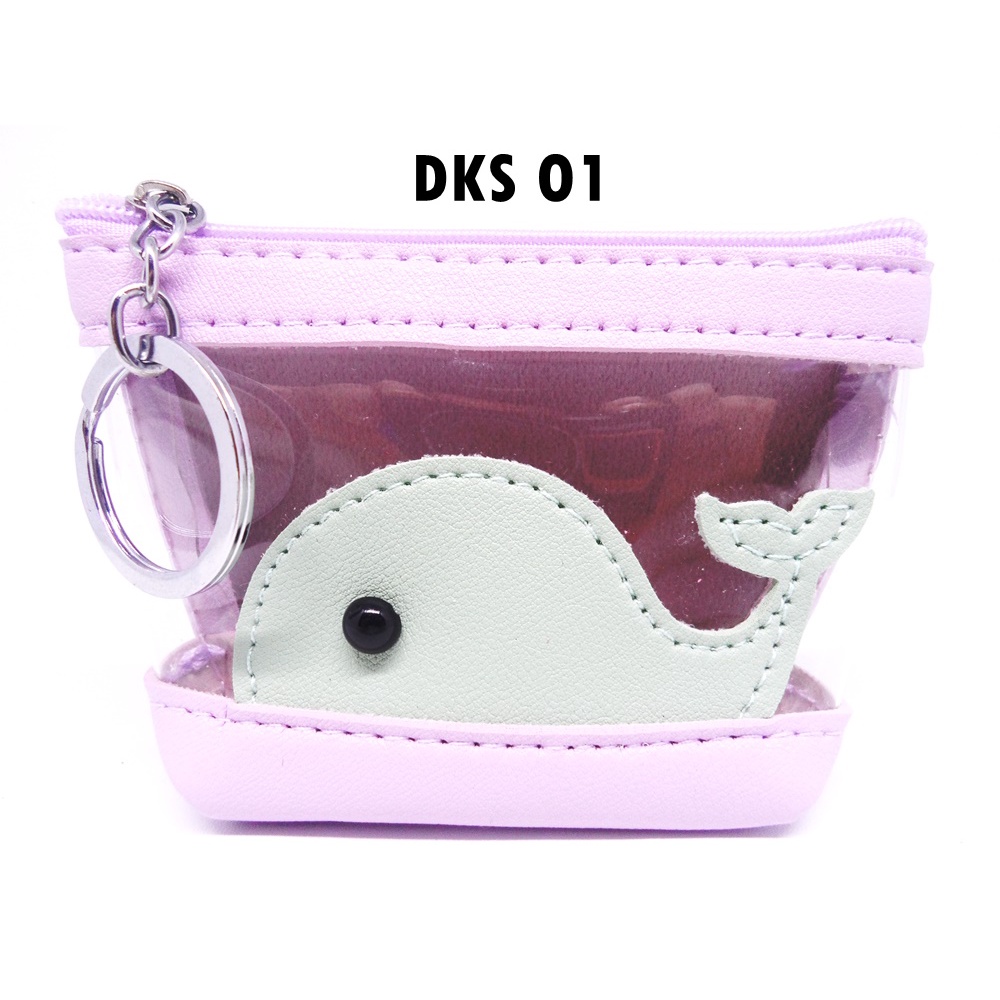 Dompet Koin Lucu Whale &amp; Bunny (DKS)