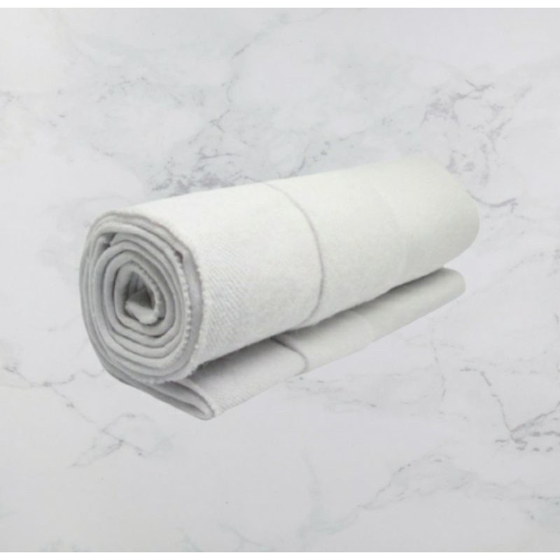 Kain PE Fleece / Putih / Kain Jaket / Kain Sweater / Kain Fleece Tebal / Bahan Jaket Hoodhie / Bahan