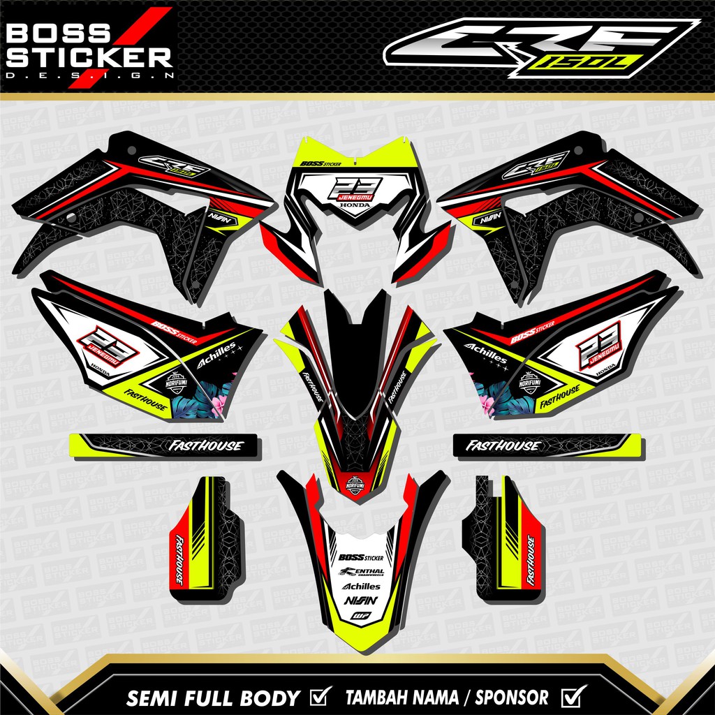 decal stiker crf 150 l decal crf supermoto murah - stiker crf - decal stiker crf - decal supermoto