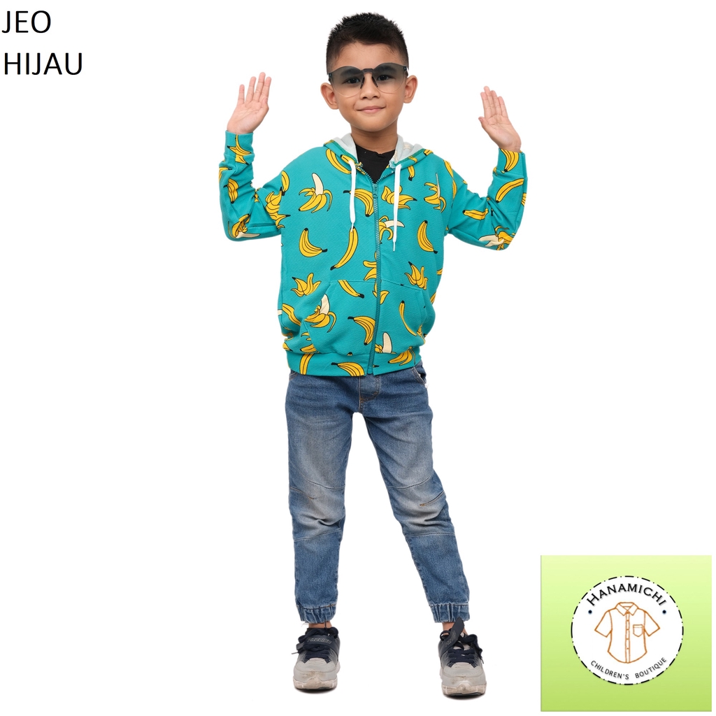 Hanamichi JEO Hoodie Anak Lengan Panjang Full Print