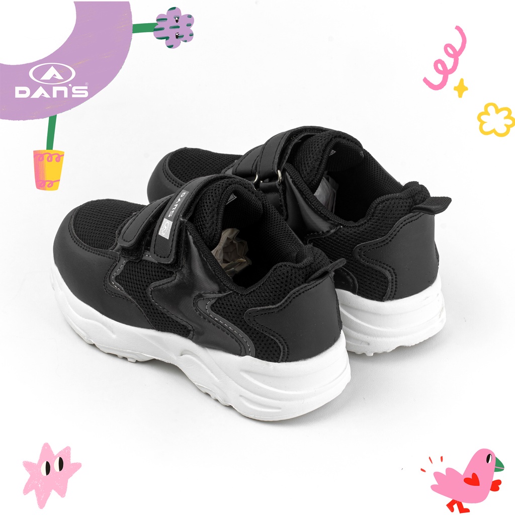 Dans Dafna Sepatu Sneakers Anak Perempuan - Black Grey