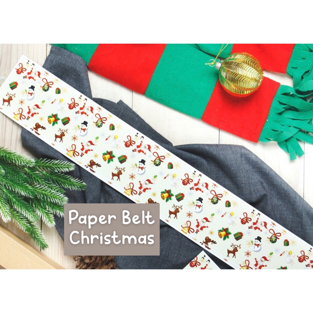 

Paper Belt Toples Sleeve Box Pita Kertas Christmas Hampers Natal Kue Kering