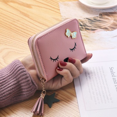 Dompet Pendek Mini Cute Face Wanita Terbaru Wallet Women's Original Fashion