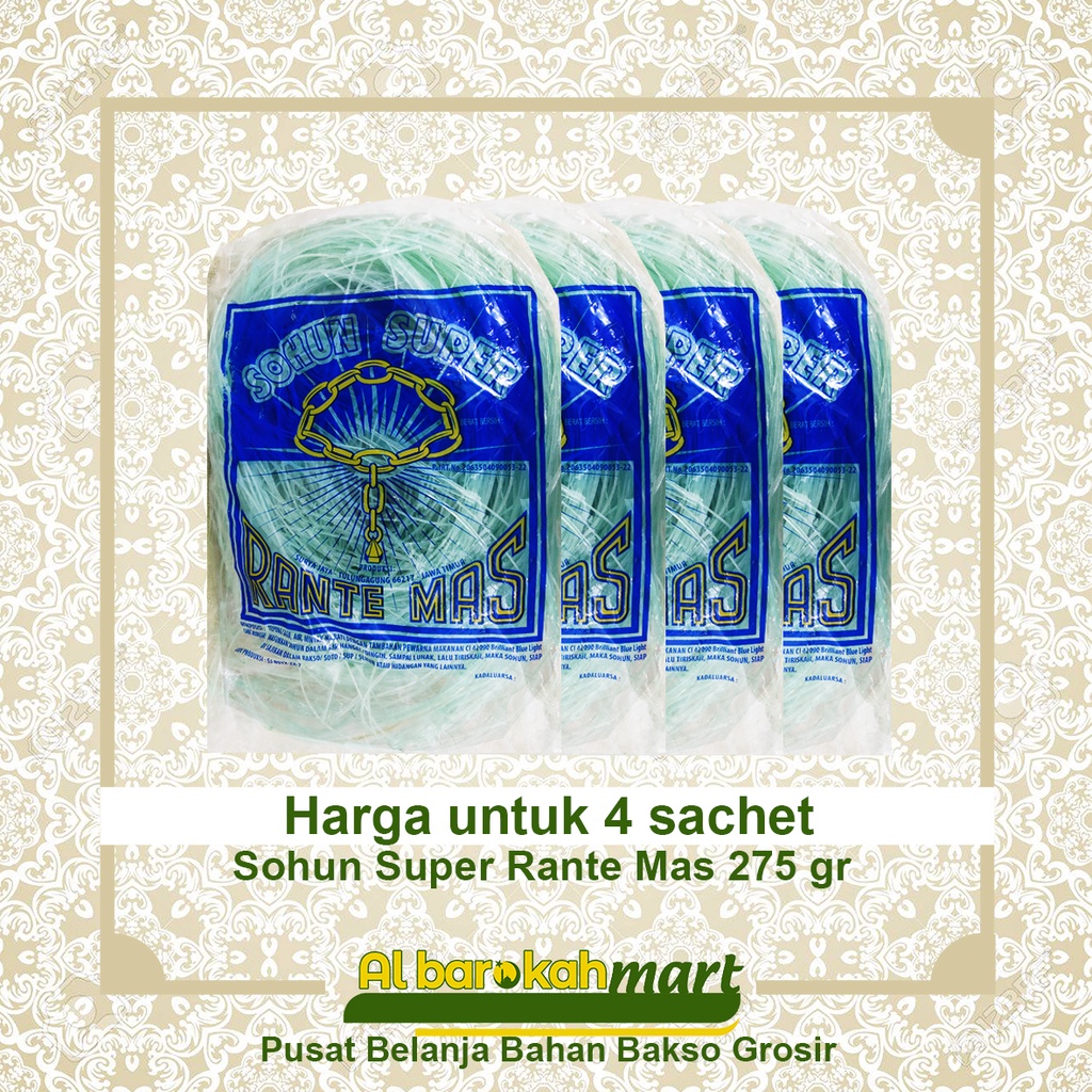 

Sohun Rante Mas 350 gr [4 sachet]