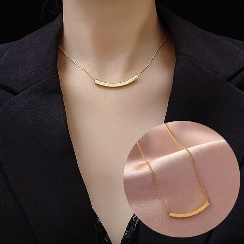 SANGCAKRA COD - Kalung Titanium Wanita Model Terbaru 2023 - Kalung Titanium Anti Karat Anti Luntur - KL4