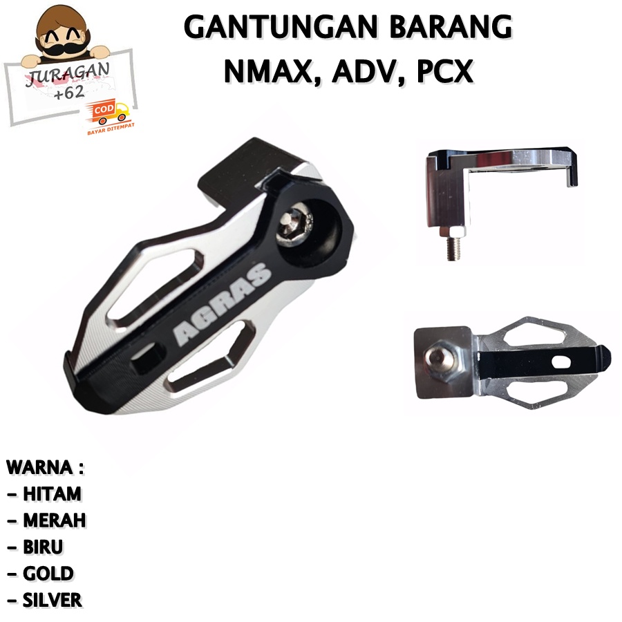 HOOK GANTUNGAN CANTELAN BARANG MOTOR CNC NMAX N MAX PCX ADV HIGH QUALITY