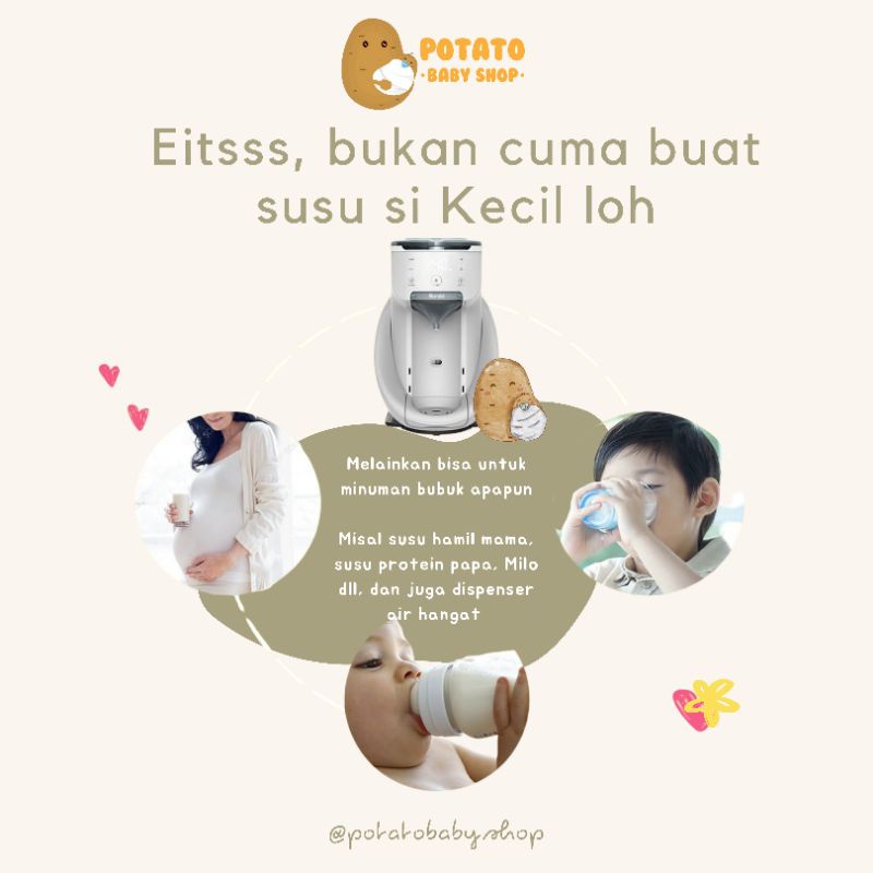 Burabi Smart Formula Milk Maker Plus &amp; Compact - Dispenser Susu Otomatis